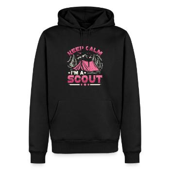 Pfadfinderleben Pfadfindercamping Outdoor Scouting - Männer Premium Bio Hoodie - Schwarz - Vorne - Nico (187cm)