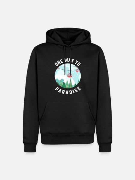 Snowboard Snowboarder - Männer Premium Bio Hoodie - Schwarz