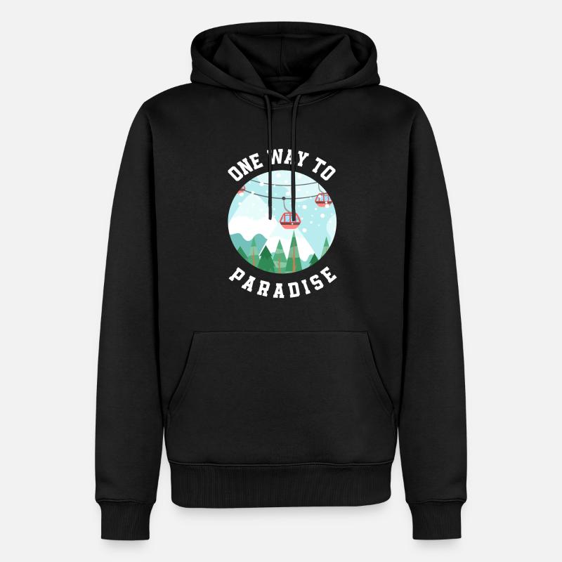 Snowboard Snowboarder - Männer Premium Bio Hoodie - Schwarz