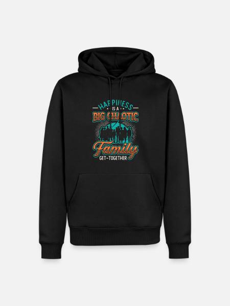 Passendes Outfit für die Familiengruppe. - Männer Premium Bio Hoodie - Schwarz