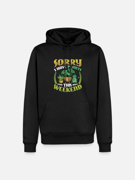 Désolé que ce week-end - Sweat à capuche Premium bio Homme - noir