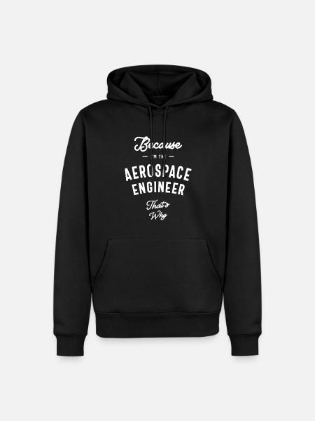 Aerospace Engineer Job Title Profession - Men’s Premium Organic Hoodie - black