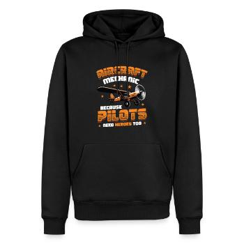 Luftfahrzeugmechaniker, Wartung Reparatur Flugzeug - Männer Premium Bio Hoodie - Schwarz - Vorne - Nico (187cm)