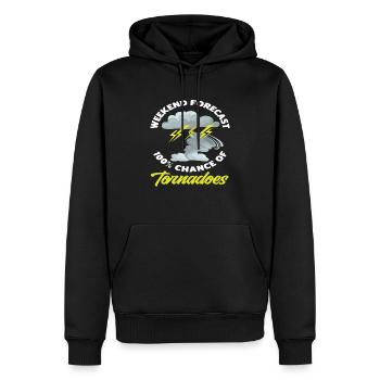 Storm Chaser Week-end Storm Chase - Sweat à capuche Premium bio Homme - noir - Devant - Nico (187cm)