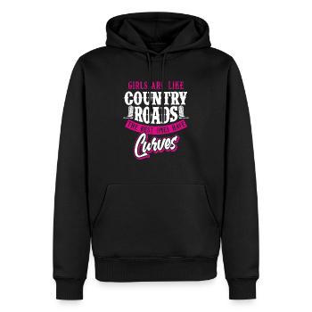 Filles Femmes Musique Country Bottes occidentales - Sweat à capuche Premium bio Homme - noir - Devant - Nico (187cm)