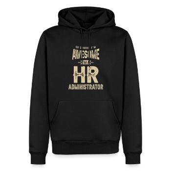 Großartig, ich bin ein Personalsachbearbeiter Lustiger Job - Männer Premium Bio Hoodie - Schwarz - Vorne - Nico (187cm)