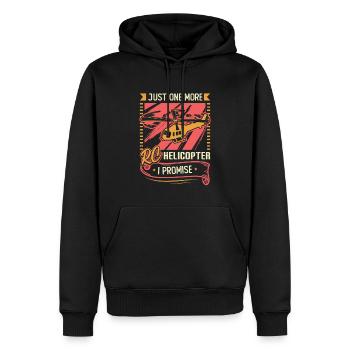 Nur Noch Ein Rc-hubschrauber, Ich Verspreche. - Männer Premium Bio Hoodie - Schwarz - Vorne - Nico (187cm)