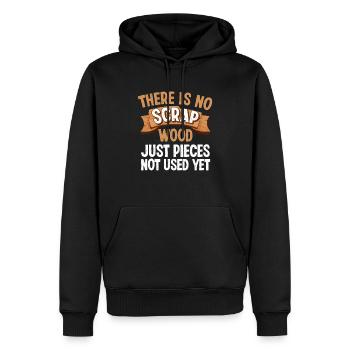 Profession de charpentier disant cadeau - Sweat à capuche Premium bio Homme - noir - Devant - Nico (187cm)