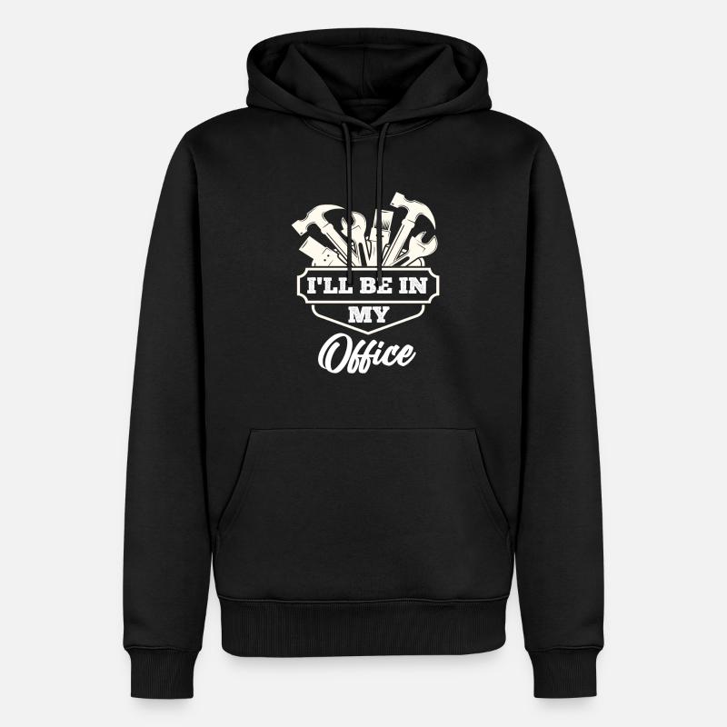 Zimmermann - Männer Premium Bio Hoodie - Schwarz