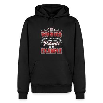 Zwei Ungerechtigkeiten Ergeben Kein Recht. - Männer Premium Bio Hoodie - Schwarz - Vorne - Nico (187cm)