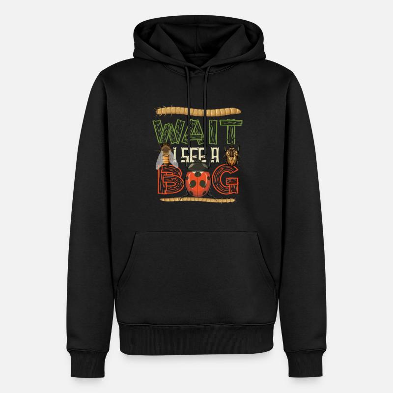 Attends, je vois un insecte - Sweat à capuche Premium bio Homme - noir
