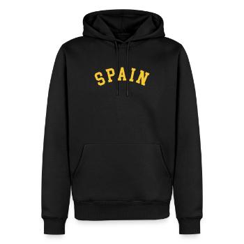 Für Liebhaber Spaniens und der Spanier - Männer Premium Bio Hoodie - Schwarz - Vorne - Nico (187cm)