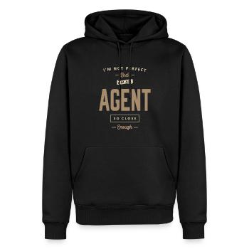 Agent Lustige Berufsbezeichnung Beruf Geburtstagsarbeiter - Männer Premium Bio Hoodie - Schwarz - Vorne - Nico (187cm)