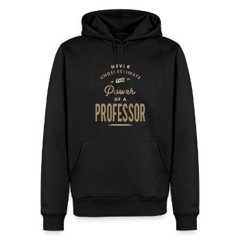 Professor Funny Job Title Profession - Men’s Premium Organic Hoodie - black - Front - Nico (187cm)