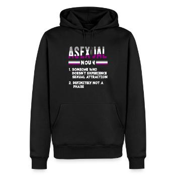 Asexuell Asexualität Outing - Männer Premium Bio Hoodie - Schwarz - Vorne - Nico (187cm)