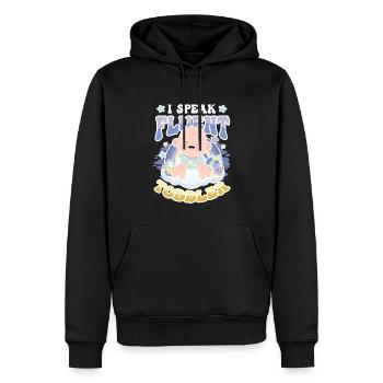 Ich Spreche Fließend Kleinkind - Männer Premium Bio Hoodie - Schwarz - Vorne - Nico (187cm)