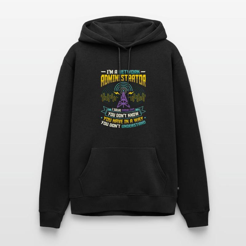 Solve problems It-support network administrator Men’s Premium Organic Hoodie