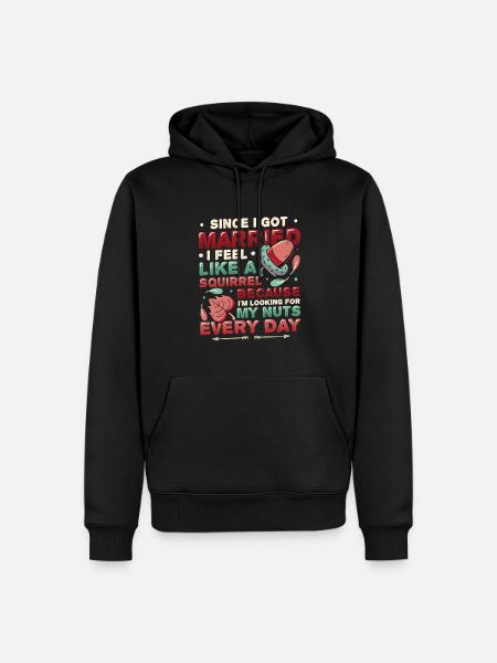 Poor husband - Men’s Premium Organic Hoodie - black