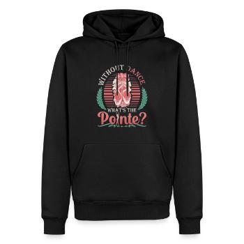Sans danse, la punchline est le ballet classique - Sweat à capuche Premium bio Homme - noir - Devant - Nico (187cm)