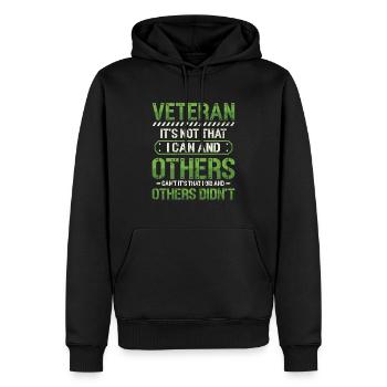 Stolz Auf Veteran, Anerkennung, Veterans Day. - Männer Premium Bio Hoodie - Schwarz - Vorne - Nico (187cm)
