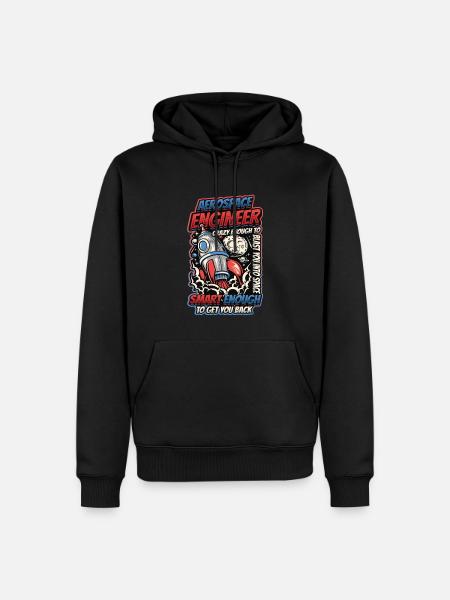 Aerospace Engineer - Men’s Premium Organic Hoodie - black