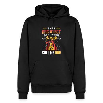 Ich Bin Ein Architekt - Männer Premium Bio Hoodie - Schwarz - Vorne - Nico (187cm)