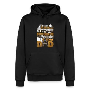 Ich Bin Ein Architekt - Männer Premium Bio Hoodie - Schwarz - Vorne - Nico (187cm)