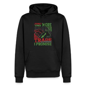 Un seul métier, je vous le promets - Sweat à capuche Premium bio Homme - noir - Devant - Nico (187cm)