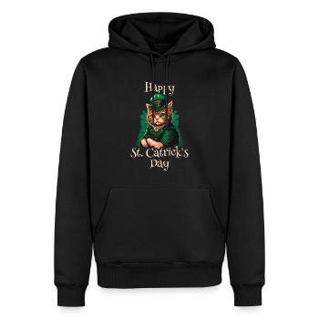 Happy St. Catrick's Day Patty - Männer Premium Bio Hoodie - Schwarz - Vorne - Nico (187cm)