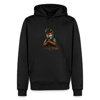 Foxing Irish St. Patty Day - Männer Premium Bio Hoodie - Schwarz - Vorne - Nico (187cm)
