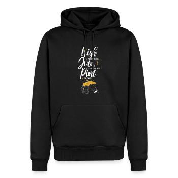 Irlandais, vous pourriez nous rejoindre pour une pinte ou deux - Sweat à capuche Premium bio Homme - noir - Devant - Nico (187cm)