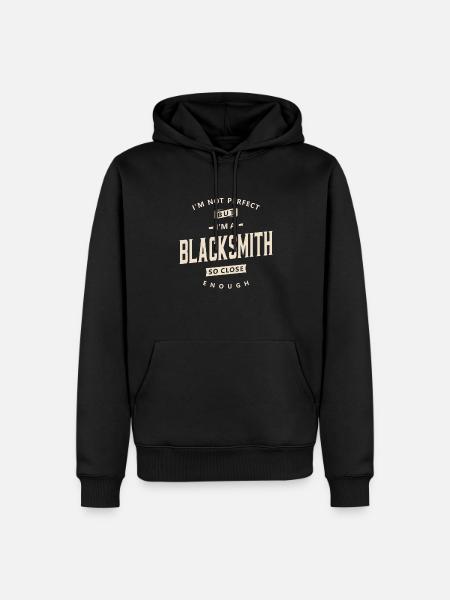 Blacksmith Job Title Profession - Men’s Premium Organic Hoodie - black