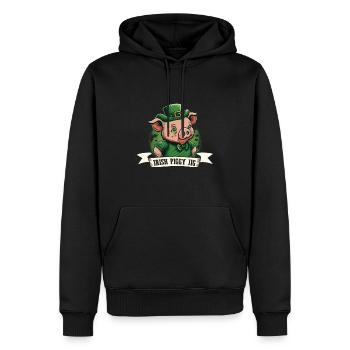 Irish Piggy Jig St. Patty - Männer Premium Bio Hoodie - Schwarz - Vorne - Nico (187cm)