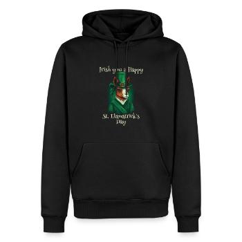 Irish you a happy St. Patrick's Day Llama - Männer Premium Bio Hoodie - Schwarz - Vorne - Nico (187cm)