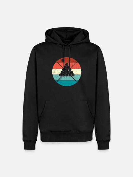 Billard - Männer Premium Bio Hoodie - Schwarz