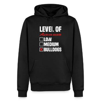 Bulldogge Hunderasse Liebling Haustier - Männer Premium Bio Hoodie - Schwarz - Vorne - Nico (187cm)