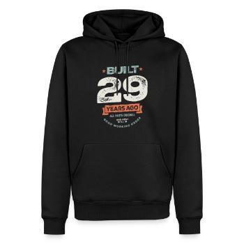 29th Birthday Funny 29 Years Old - Men’s Premium Organic Hoodie - black - Front - Nico (187cm)