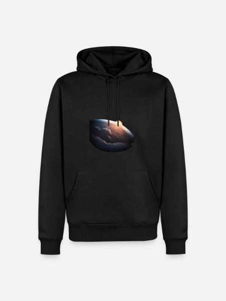 Sunrise over the ground - Men’s Premium Organic Hoodie - black