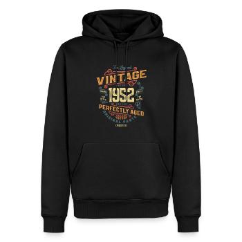 Vintage 1952 71st Birthday - Men’s Premium Organic Hoodie - black - Front - Nico (187cm)