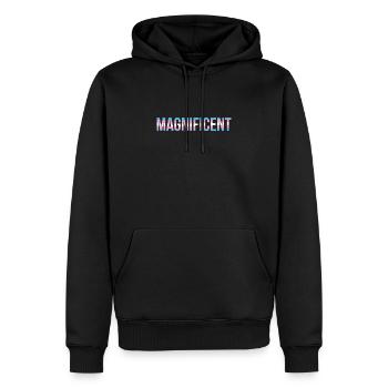 Magnifique dans les couleurs de Trans - Sweat à capuche Premium bio Homme - noir - Devant - Nico (187cm)