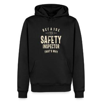 Safety Inspector Occupation - Men’s Premium Organic Hoodie - black - Front - Nico (187cm)
