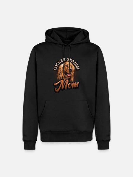 Cocker Spaniel Maman - Sweat à capuche Premium bio Homme - noir