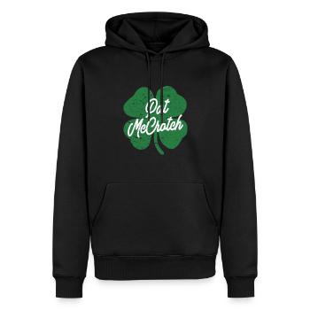 Pat McCrotch St Patricks Day - Men’s Premium Organic Hoodie - black - Front - Nico (187cm)