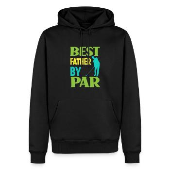 Meilleur père golfeur de golf - Sweat à capuche Premium bio Homme - noir - Devant - Nico (187cm)