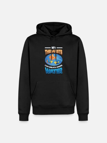 Fun fish keeping, fish keepers - Men’s Premium Organic Hoodie - black