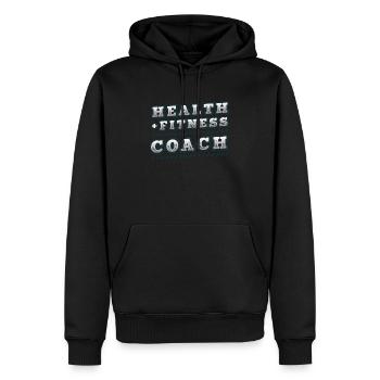 Persönlicher Gesundheits-fitness-trainer - Männer Premium Bio Hoodie - Schwarz - Vorne - Nico (187cm)