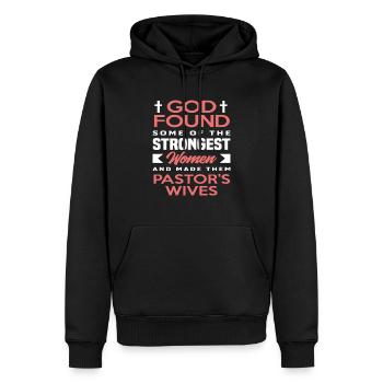 Pasteur Pasteur Épouse Mme Gift - Sweat à capuche Premium bio Homme - noir - Devant - Nico (187cm)