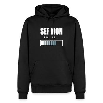 Pfarrer Pastor Zeromonie Lädt - Männer Premium Bio Hoodie - Schwarz - Vorne - Nico (187cm)