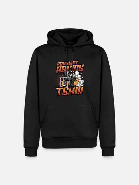 Gabelstapler-Rennteam - Männer Premium Bio Hoodie - Schwarz
