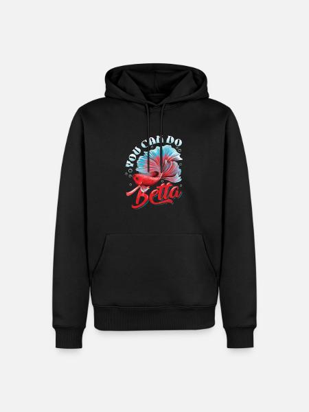 Keeping of betta fish - Men’s Premium Organic Hoodie - black